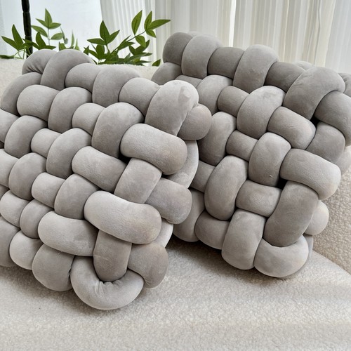 2pcs soft plush braided - 2pcs, knit