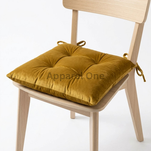 Velvet square chair - square, pad