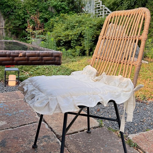 Ruffle chair cushion ruffles - cushion,