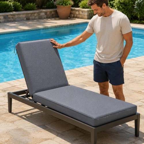 Folding lounge chair - lounge, cushion
