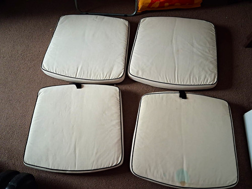 Set beige square chair - 4,