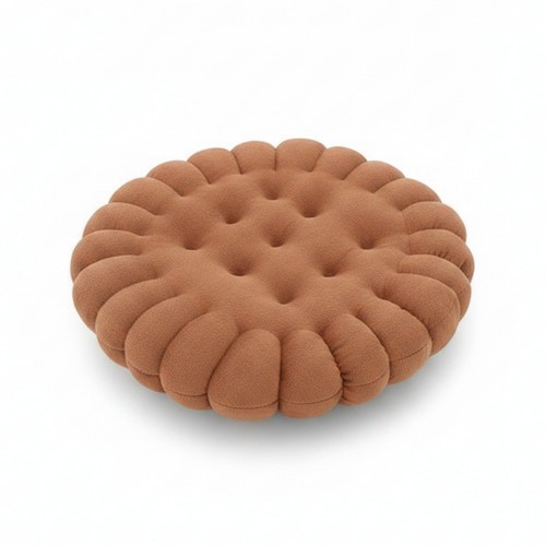Round biscuit cushion quilted - round,