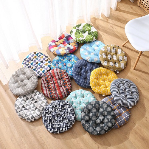 Colorful round chair seat pad - colorful,